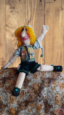 Подвижность текстильной куклы