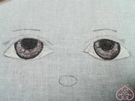 Прорисовка глаз куклы