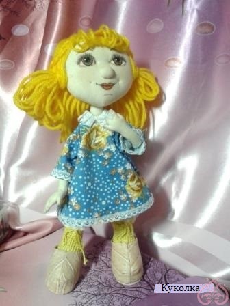 Шьем текстильную куклу игрушку.Часть 10. Платье.