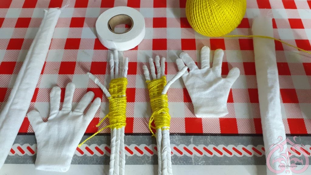 коллекция текстильная кукла Проволочный каркас пальцев куклы