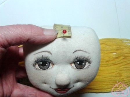 Измеряем размер головы куклы