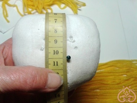 Измеряем высоту головы куклы