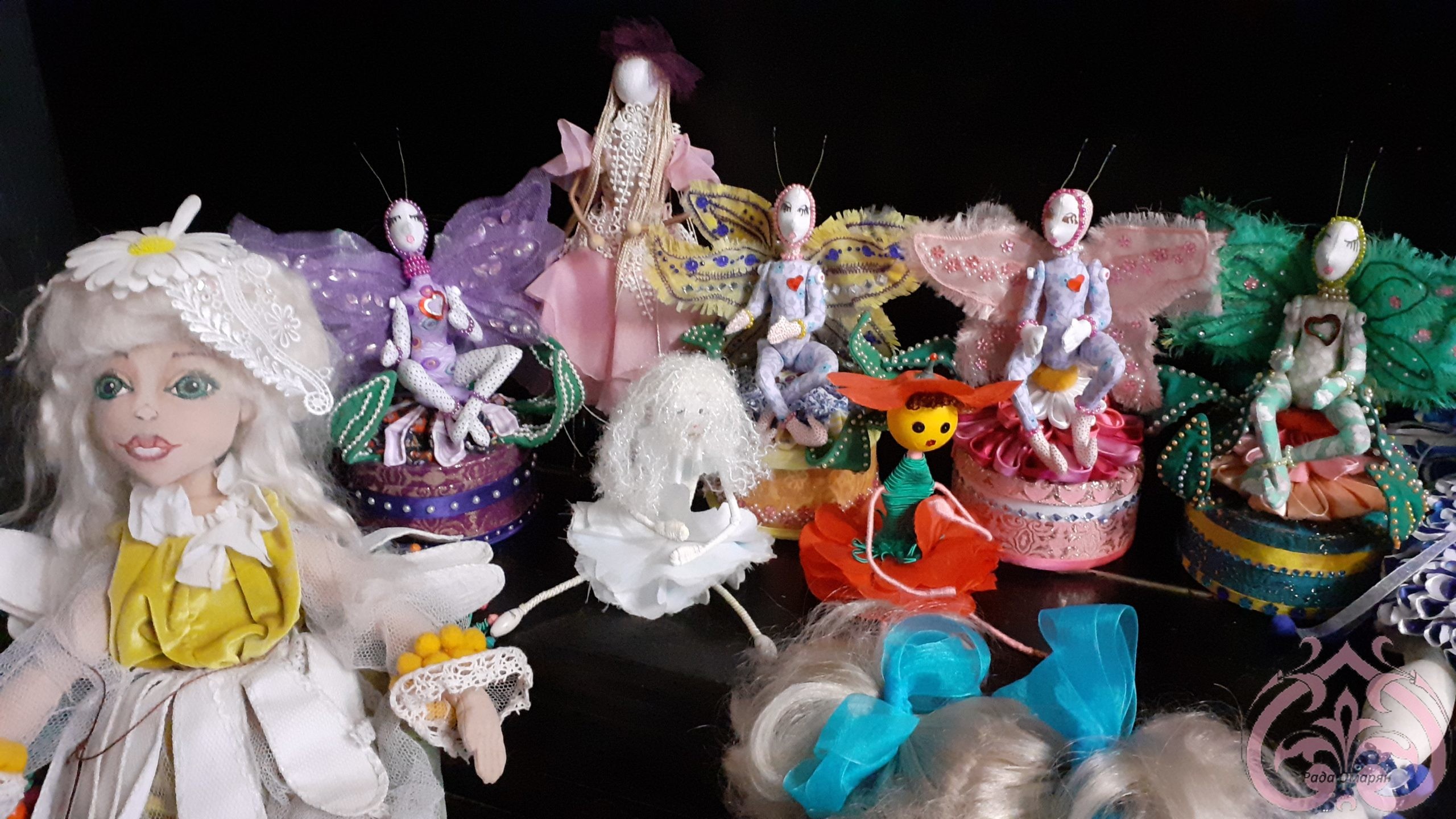 Выставка текстильных кукол    Балеринки цветочные куклы