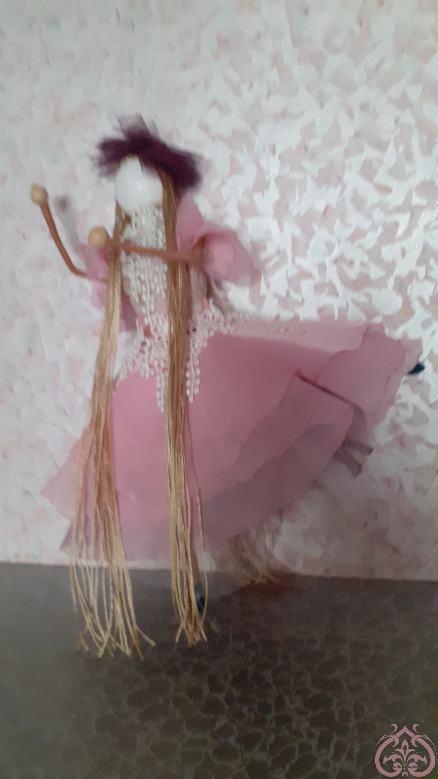 изготовление текстильной куклы своими руками                     
Цветочная балеринка в розовом