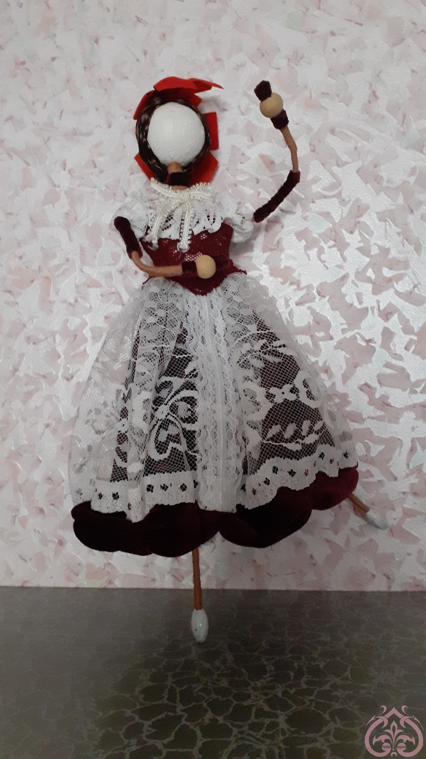 изготовление текстильной куклы своими руками 
Балеринка Барышня   