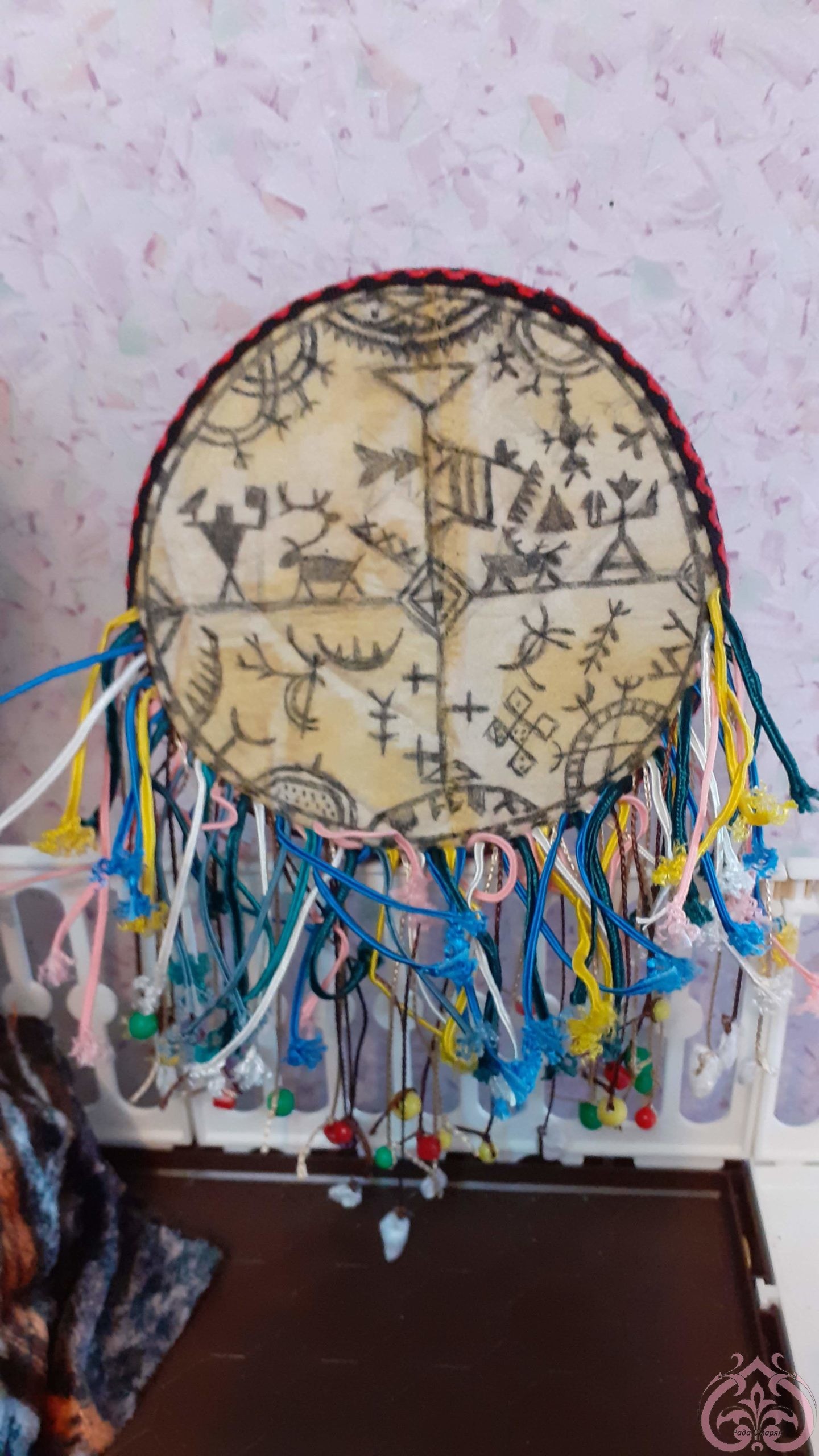 Авторские текстильные куклы Бубен для шамана