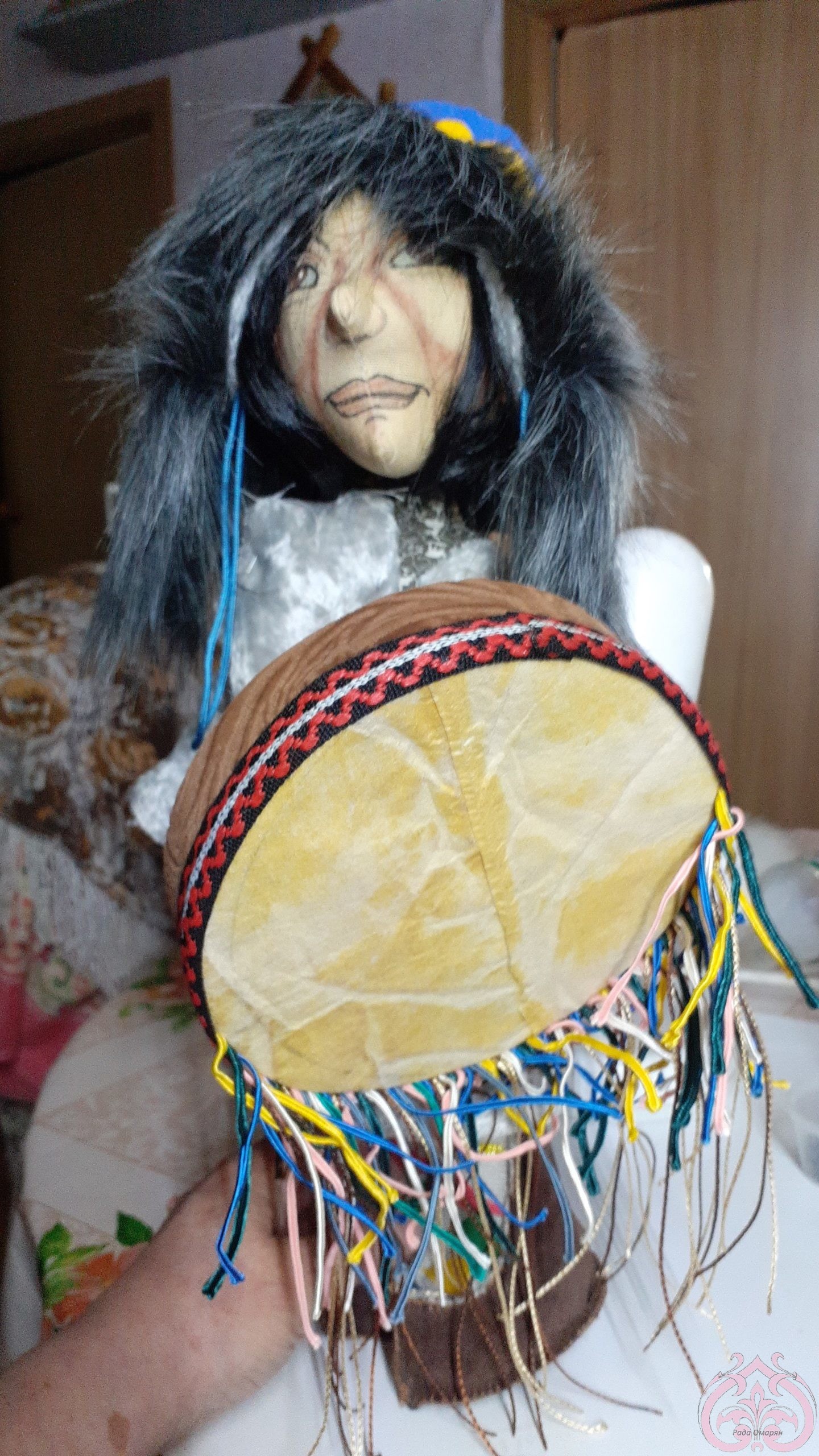 мастера авторской текстильной куклы Материалы для бубна шамана