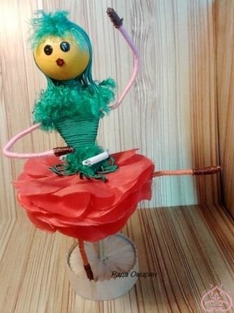 творческая мастерская куклы Балеринка на подставке