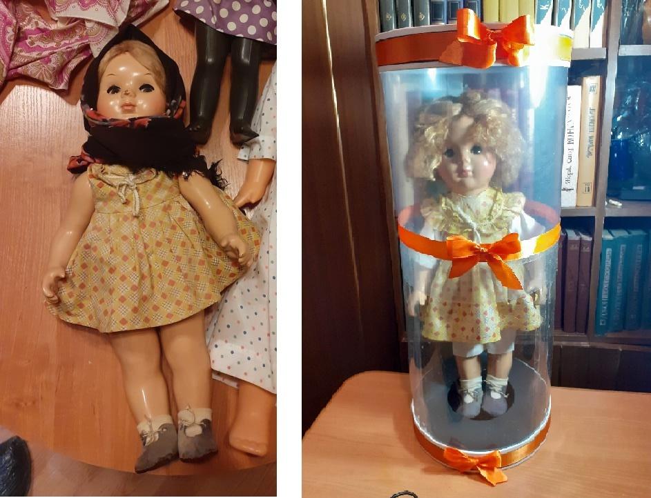 ремонт куклы из музея