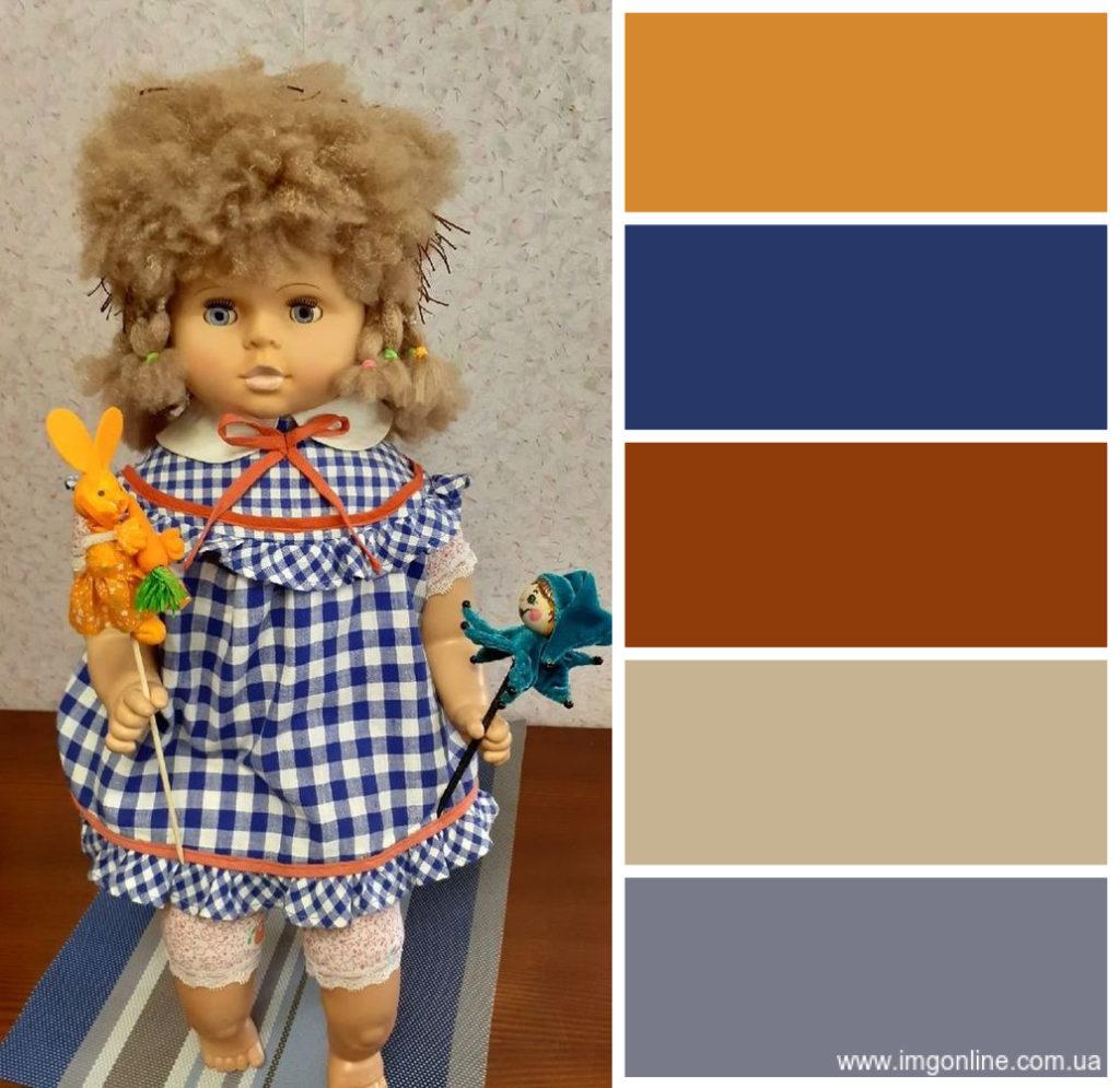 цветовая гамма в одежде кукол